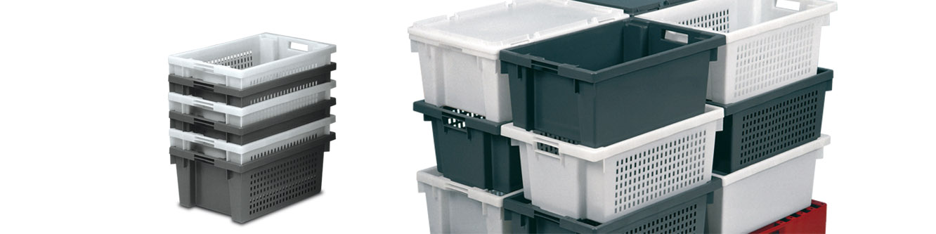 Stackable and Nestable Perforated Containers
